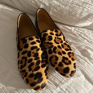 JCrew Leopard Loafers